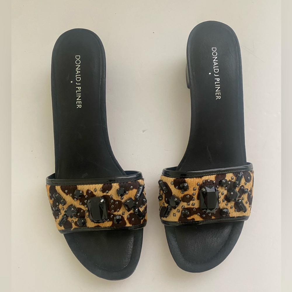 Donald J. Pliner slip on sandal heel - Picture 2 of 9
